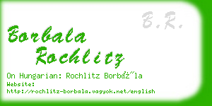 borbala rochlitz business card